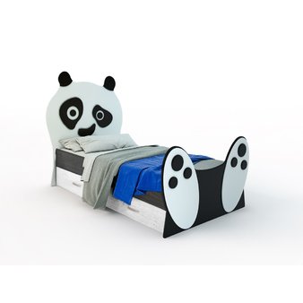 Кровать «Панда» 800 х 1700  с ящиком МДФ б/м Крокус