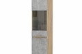 НКМ Фарго Пенал одностворчатый со стеклом Дуб сонома-бетон светлый (Мебель Комплекс)