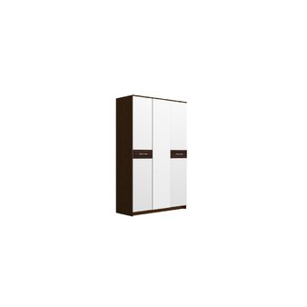 НКМ «MODENA» Шкаф 3-х дверный распашной с зеркалом (венге/белый глянец) (Радо Мебель)